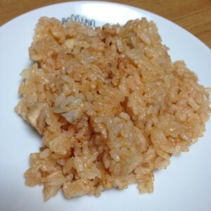 炊飯器でチキンライス